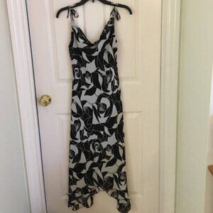Black and White Floral Dress